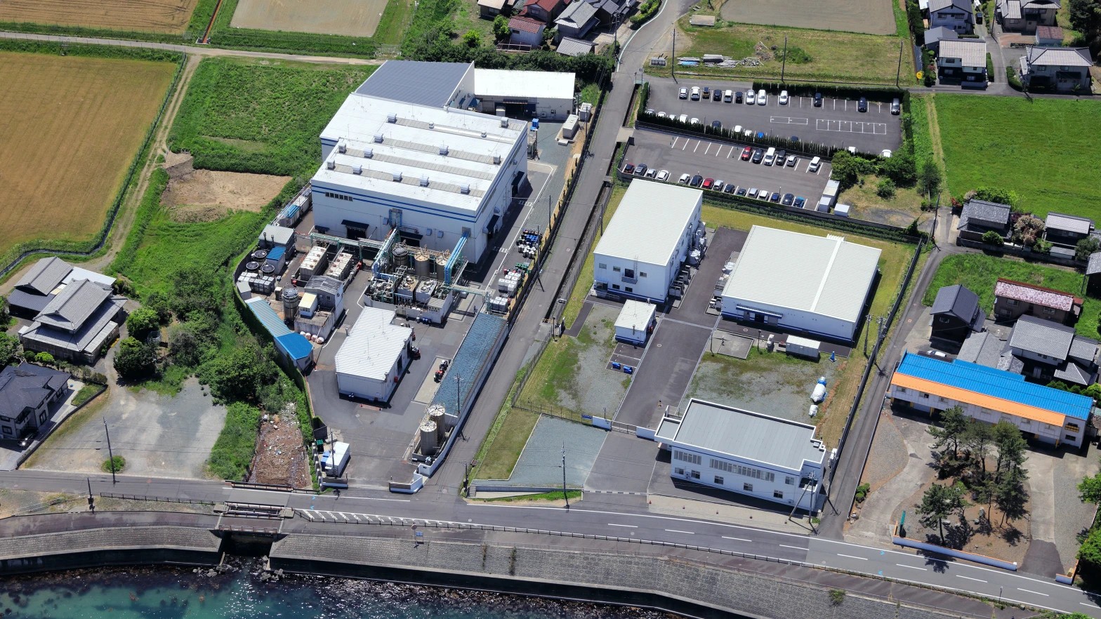 AGC若狭化学・小浜工場（本社）航空写真